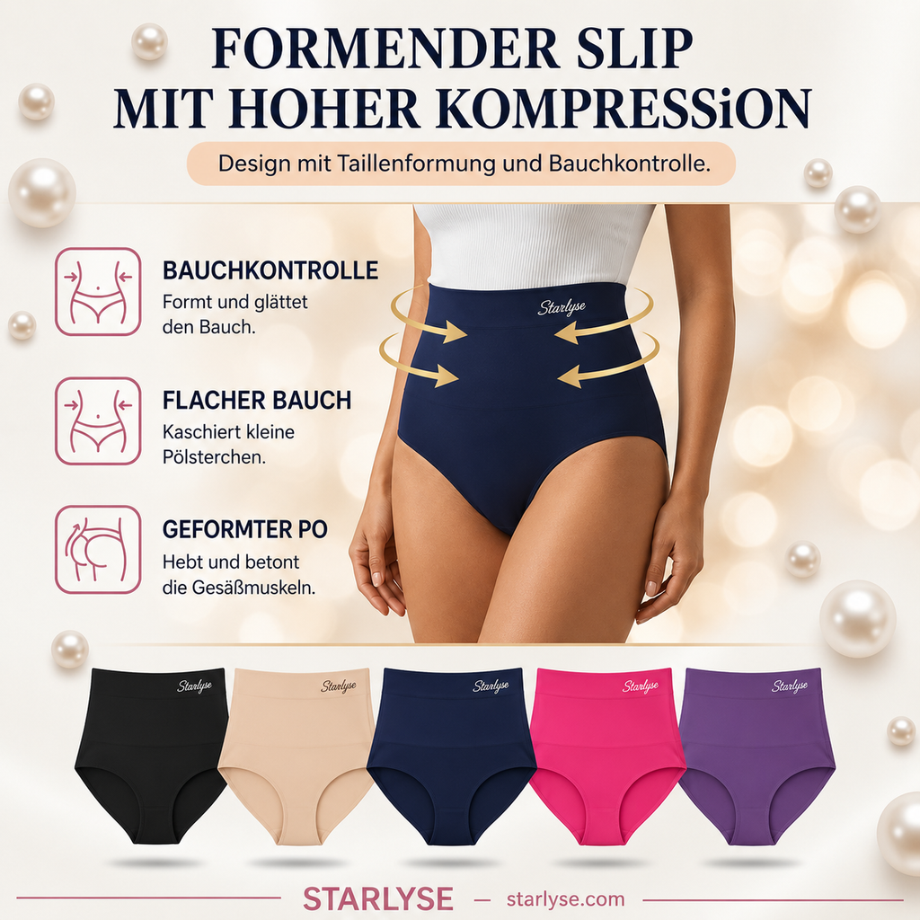 Nahtloser Formslip mit hoher Taille und Bauchkontrolle