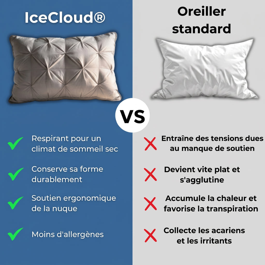 Oreiller IceCloud® – Oreiller Premium Hypoallergénique